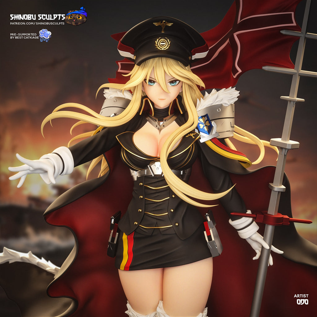 Bismarck (Azur Lane) resin figure by Shinobu Sculpts — studio render 1
