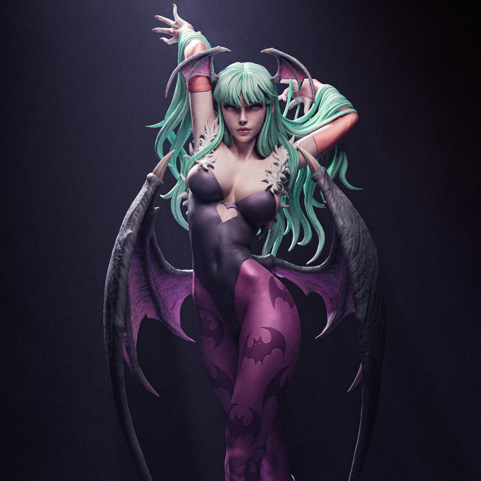 Morrigan Aensland Darkstalkers resin figure by CA 3D Studios — studio preview 1