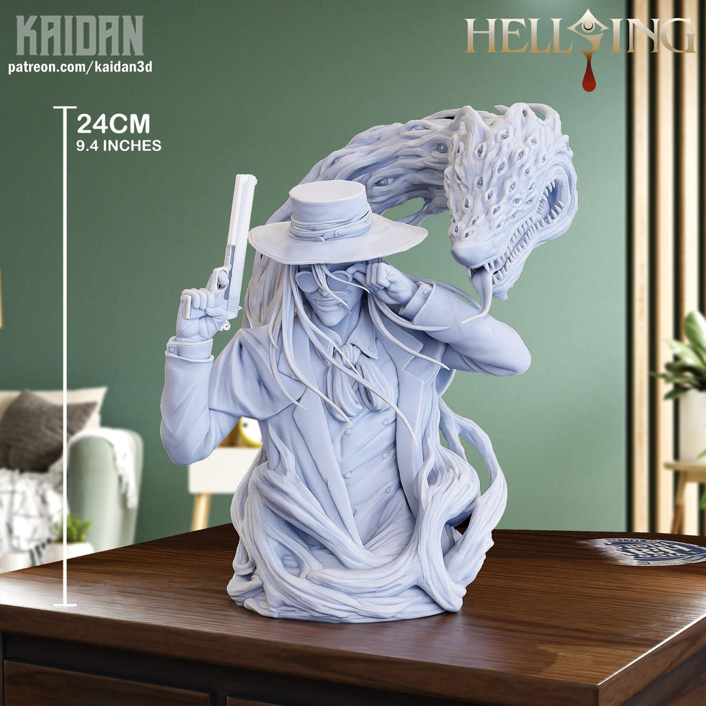 Alucard (Hellsing) resin figure by Kaidan 3D — studio render 4
