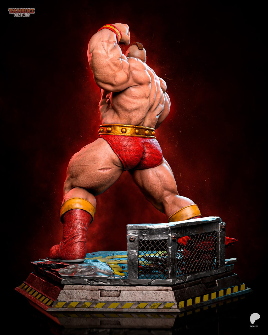 Zangief (Street Fighter) resin figure by Tanuki Figures — studio render 4