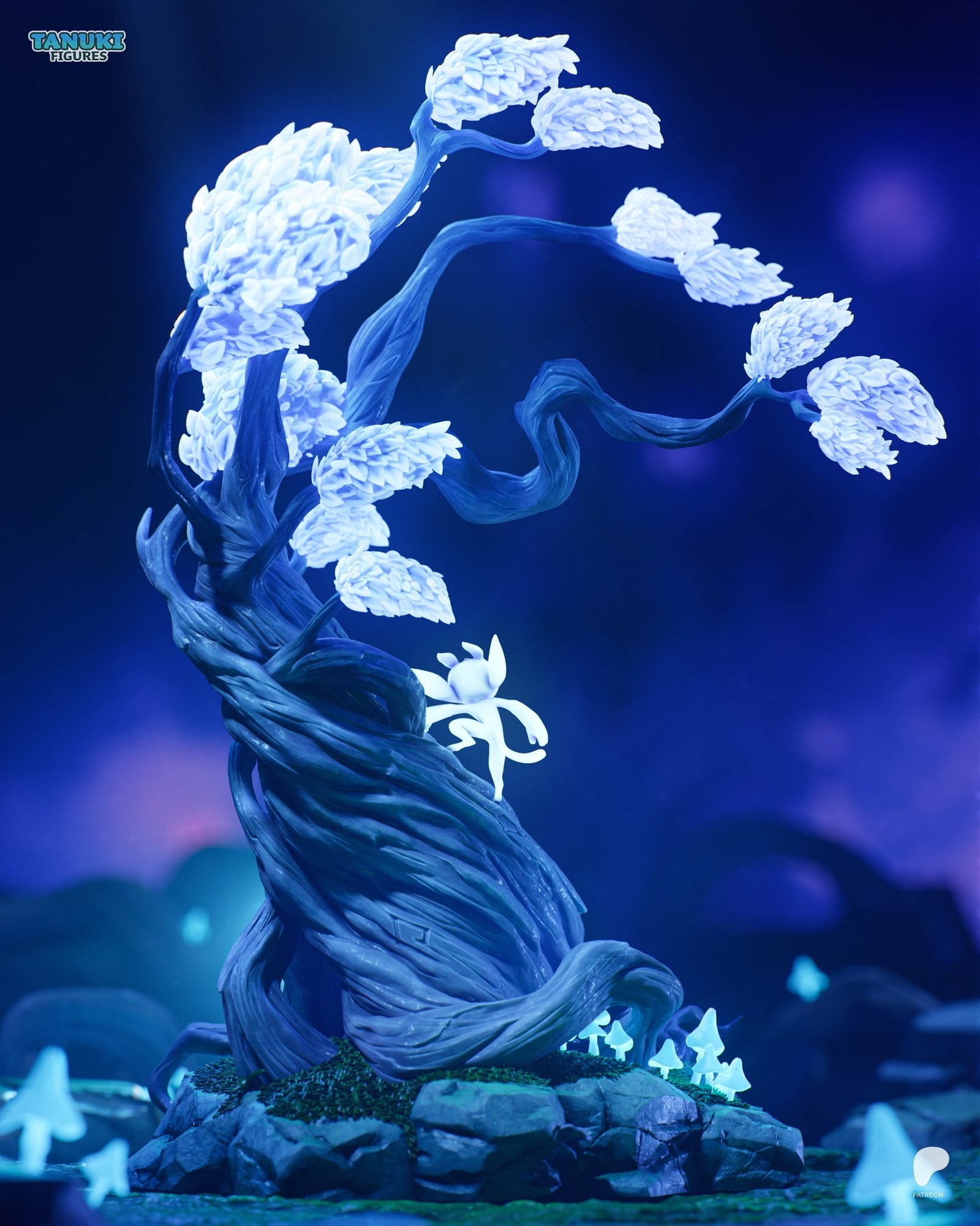 Ori (Ori and the Blind Forest) resin figure by Tanuki Figures — studio render 4