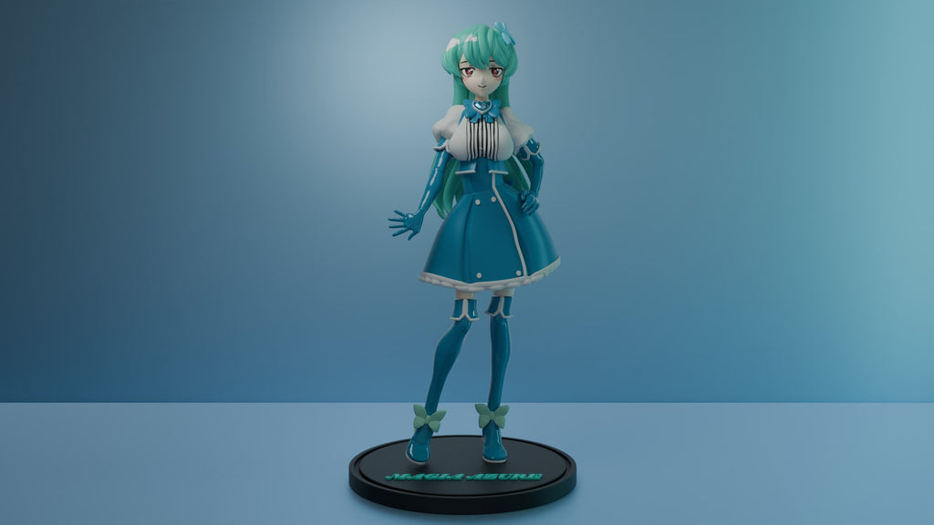 Azure Magic (Gushing Over Magical Girls) resin figure by RemyJF — studio render 1