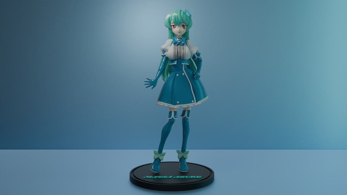 Azure Magic (Gushing Over Magical Girls) resin figure by RemyJF — studio render 1
