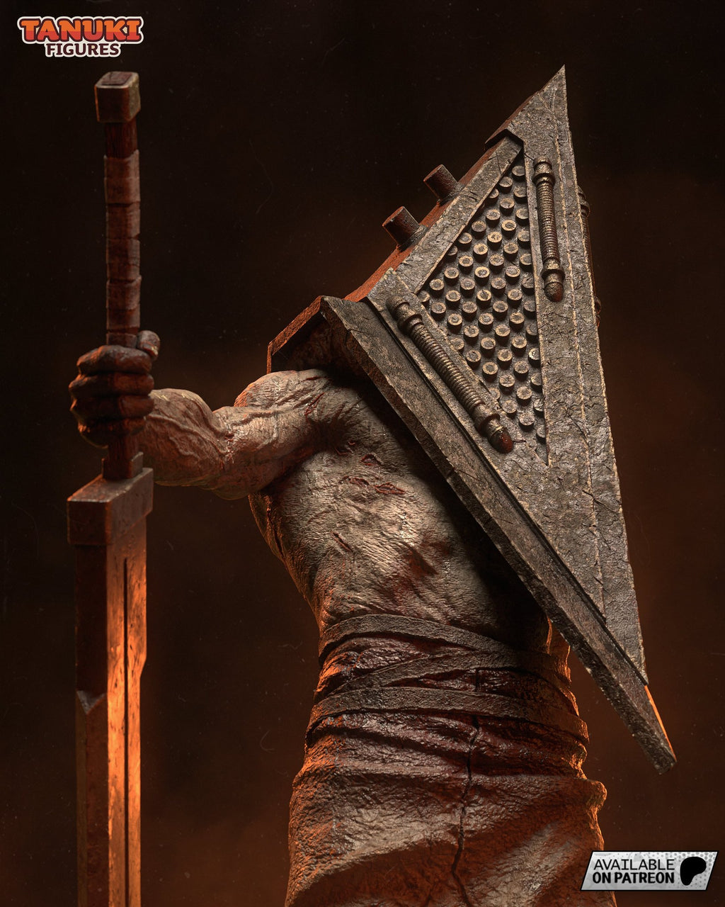 Pyramid Head (Silent Hill) resin figure by Tanuki Figures — studio render 3