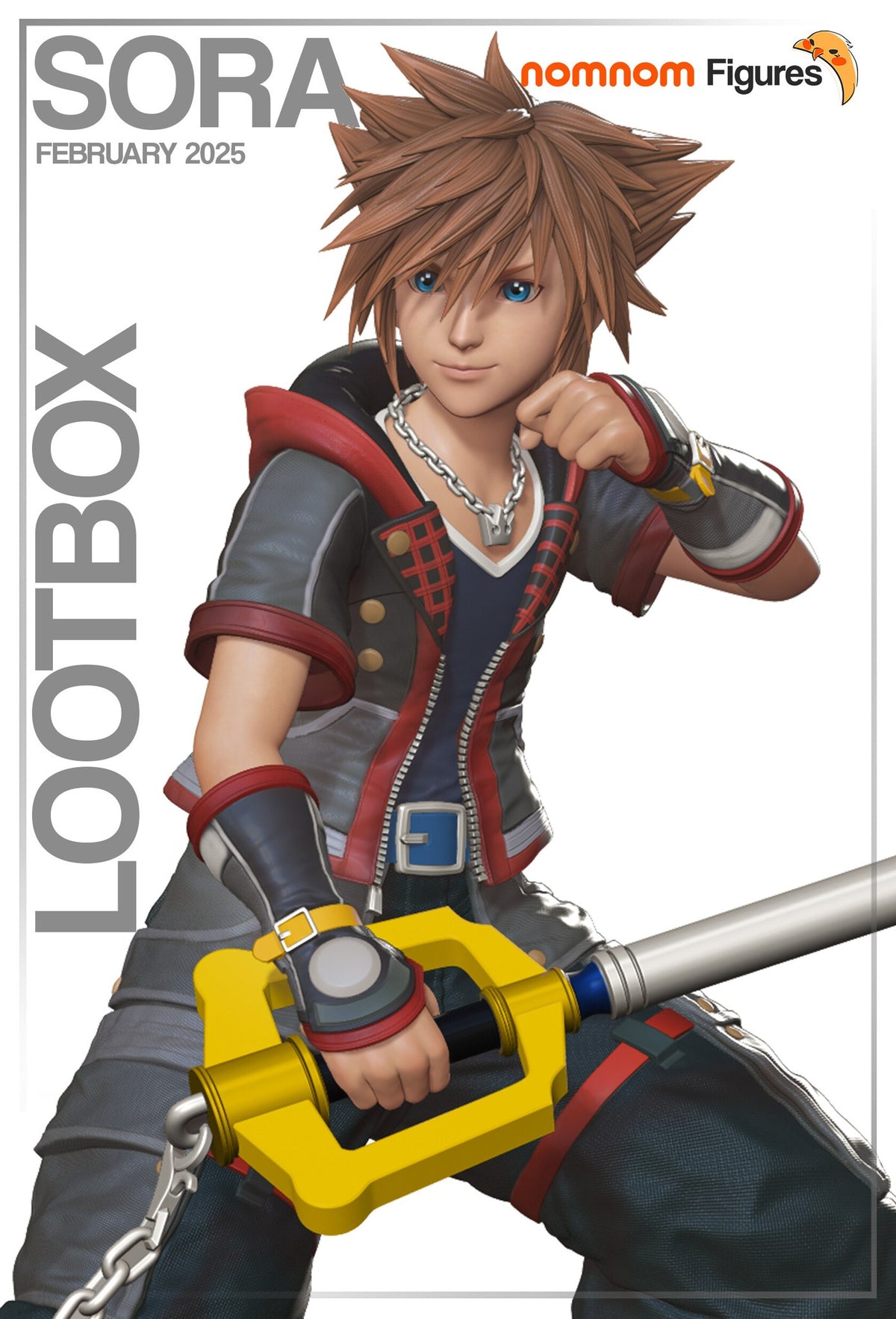 Sora Kingdom Hearts resin figure by NomNom Figures — studio preview 1