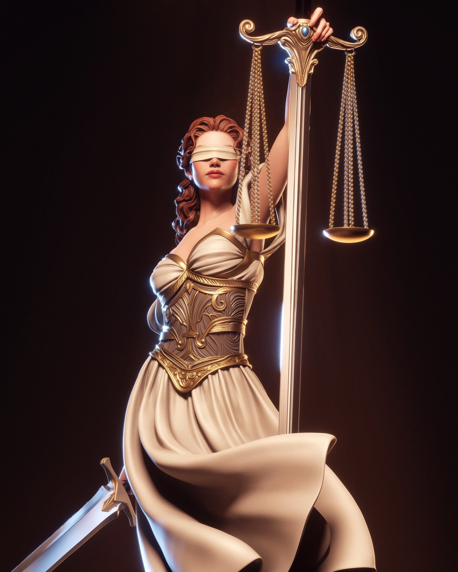 Justice _Original Characters resin figure by CA 3D Studios — studio preview 1
