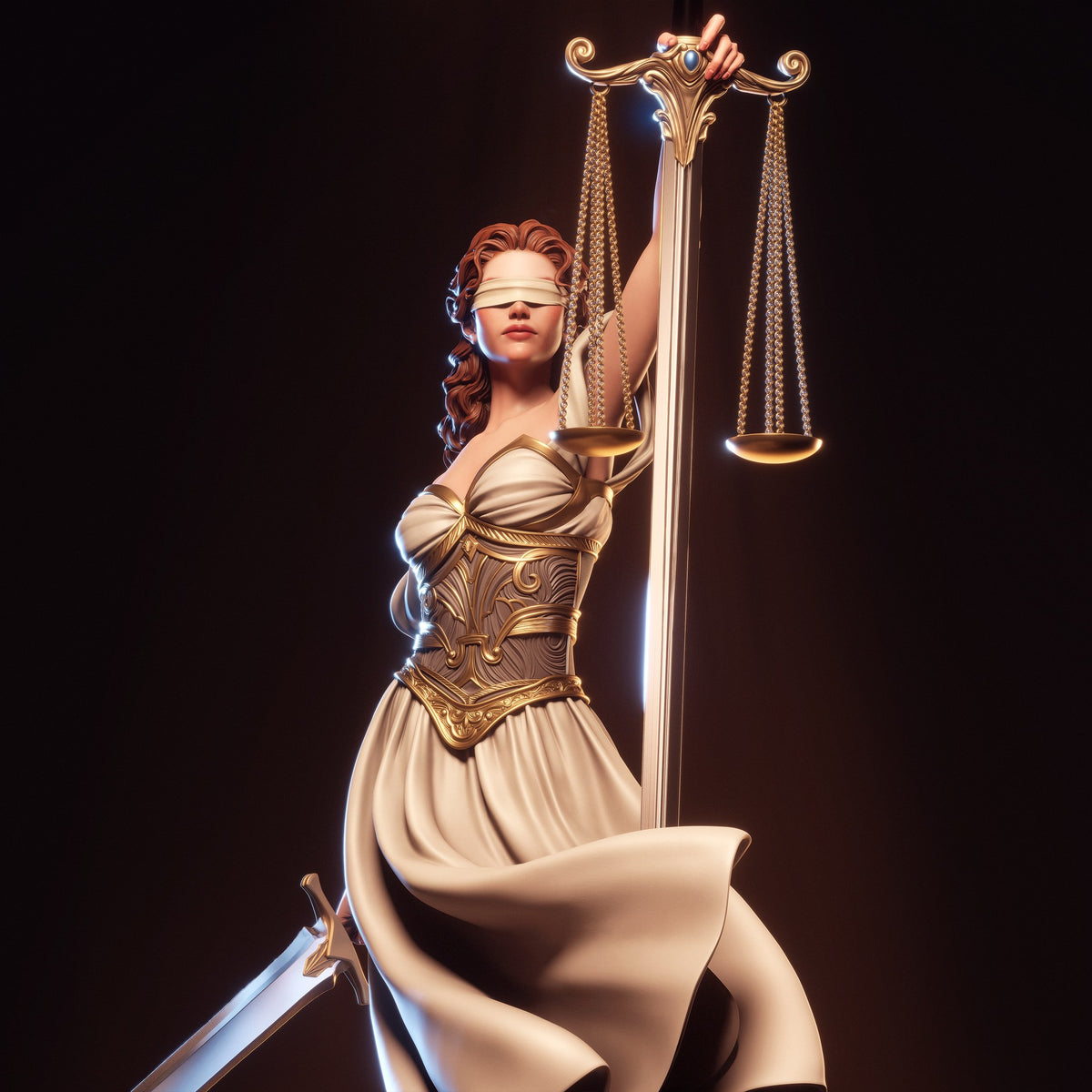 Justice _Original Characters resin figure by CA 3D Studios — studio preview 1