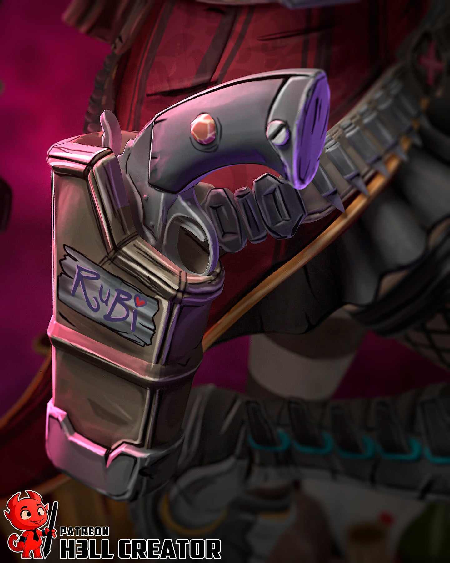 Mad Moxxi (Borderlands) resin figure by h3LLcreator — studio render 7