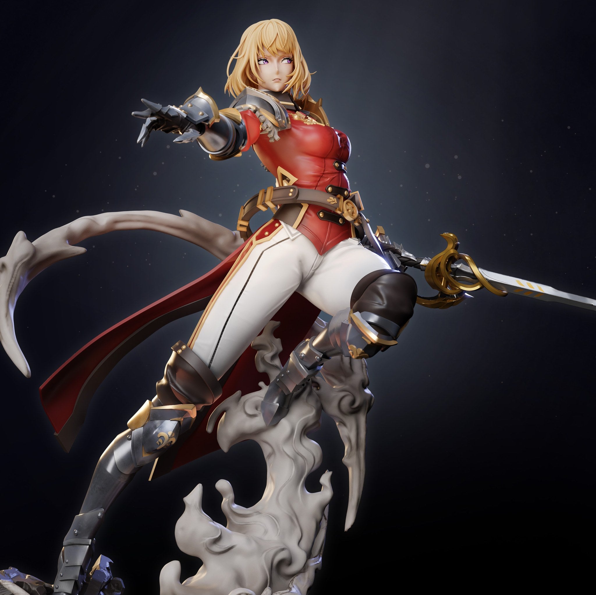 Cha Hae-In (Solo Leveling) resin figure by Tenshi Figures — studio render 1