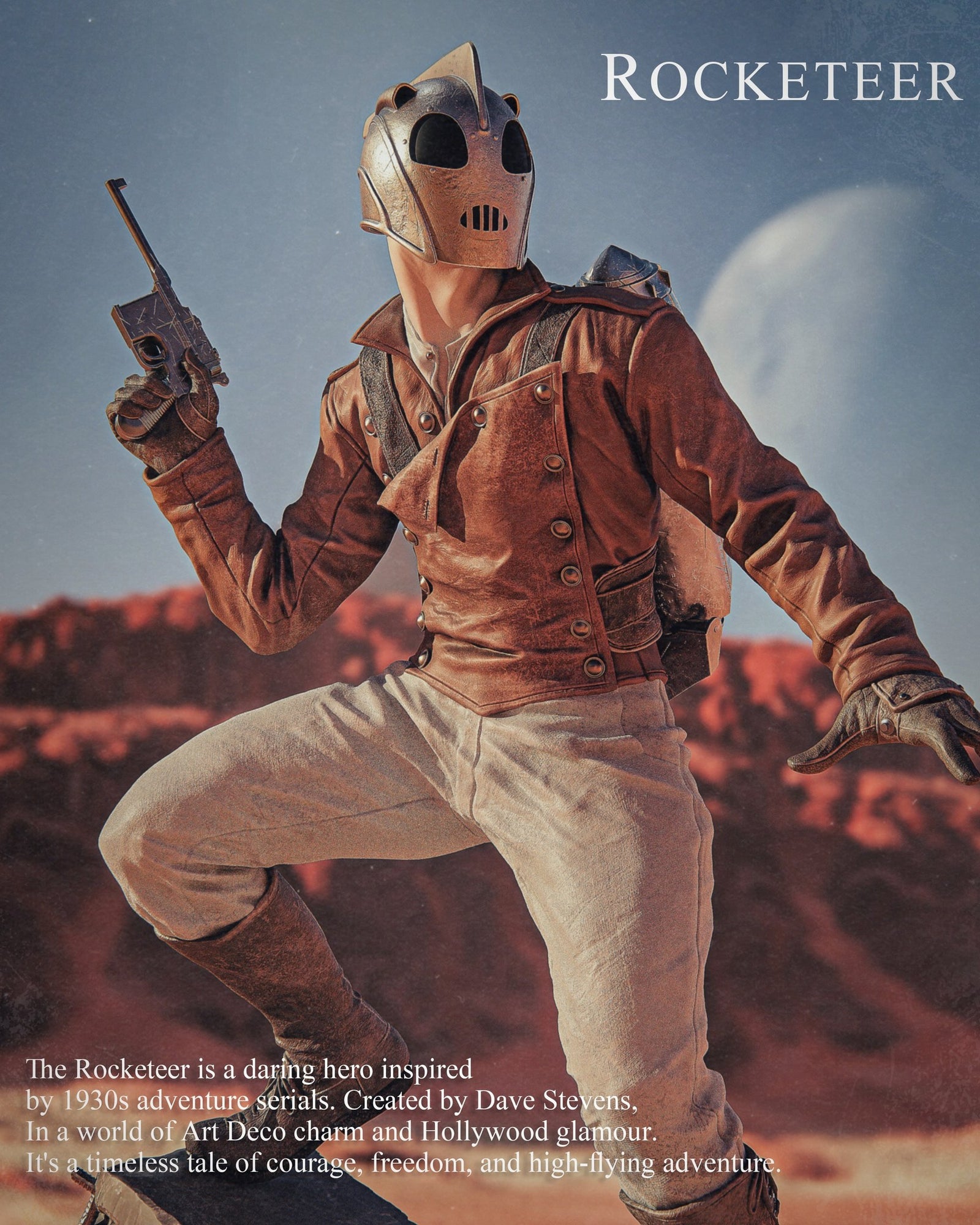 The Rocketeer (The Rocketeer) resin figure by CA 3D Studios — studio render 1