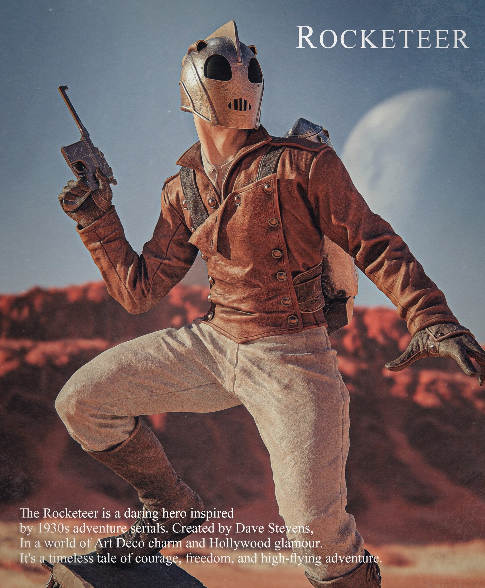 The Rocketeer (The Rocketeer) resin figure by CA 3D Studios — studio render 1