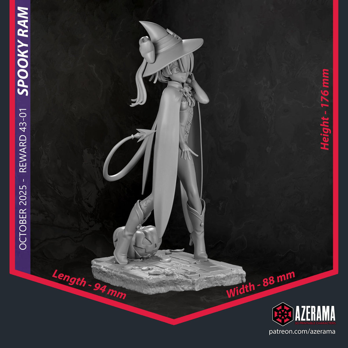 Ram (Re:Zero) resin figure by Azerama — studio render 4