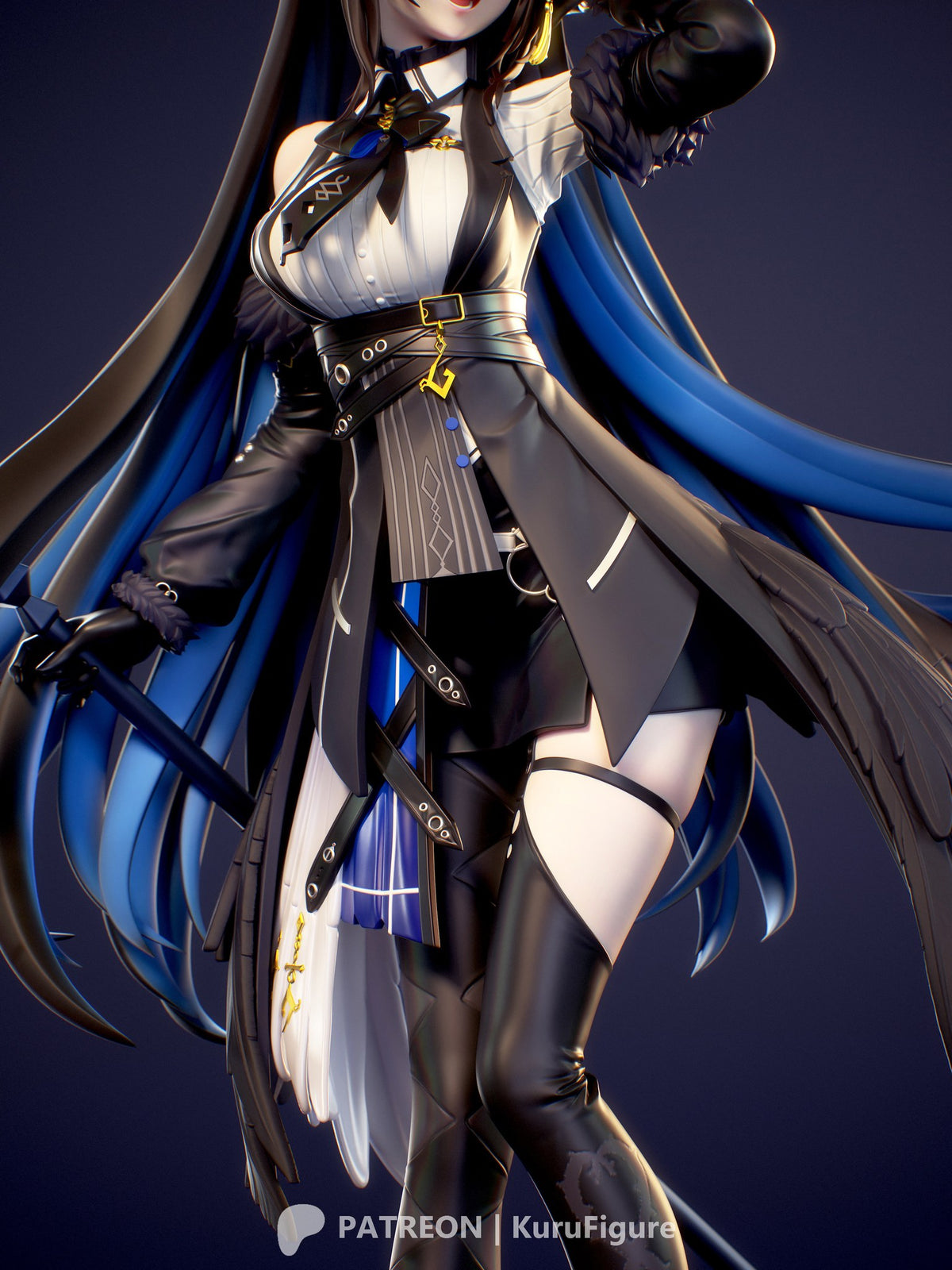 Nerissa Ravencroft (Hololive) resin figure by Kuru Figures — studio render 5