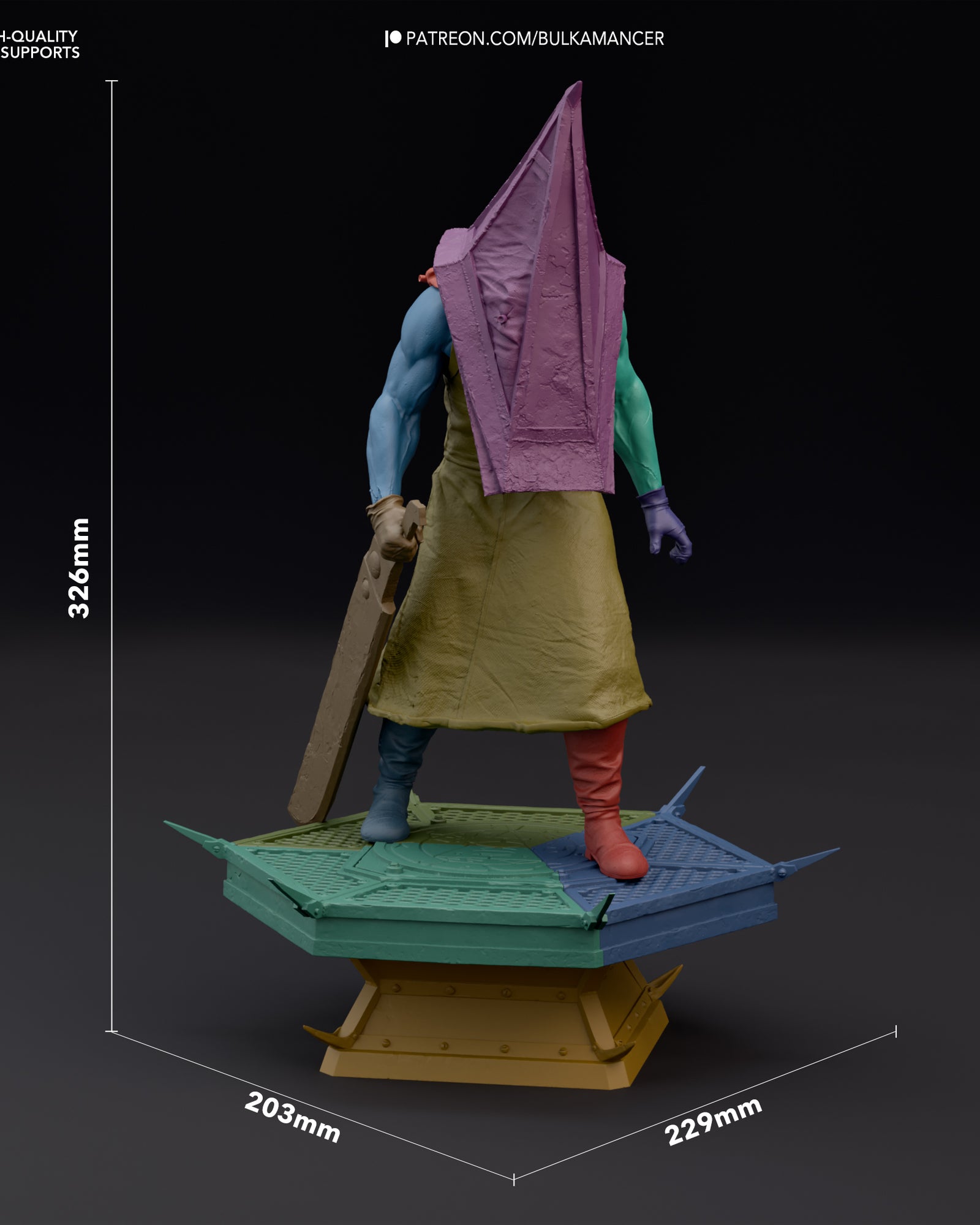 Pyramid Head (Silent Hill) resin figure by Bulkamancer — studio render 5