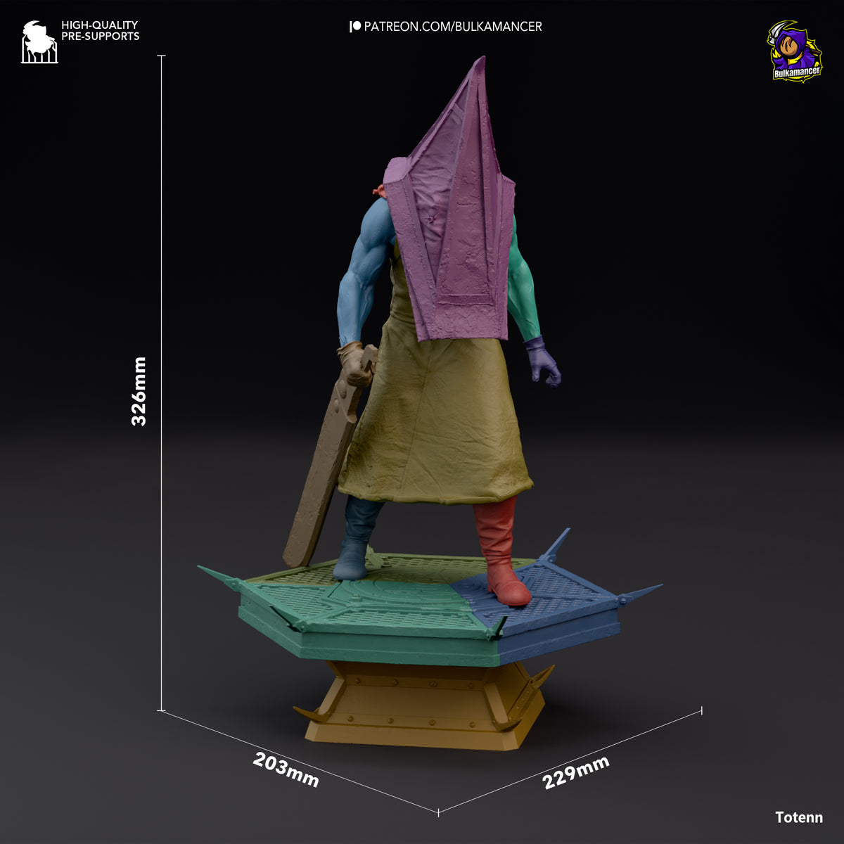 Pyramid Head (Silent Hill) resin figure by Bulkamancer — studio render 5
