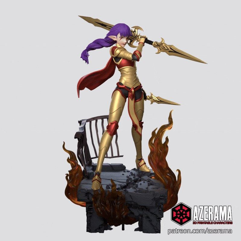 Esil Radiru (Solo Leveling) resin figure by Azerama — studio render 1