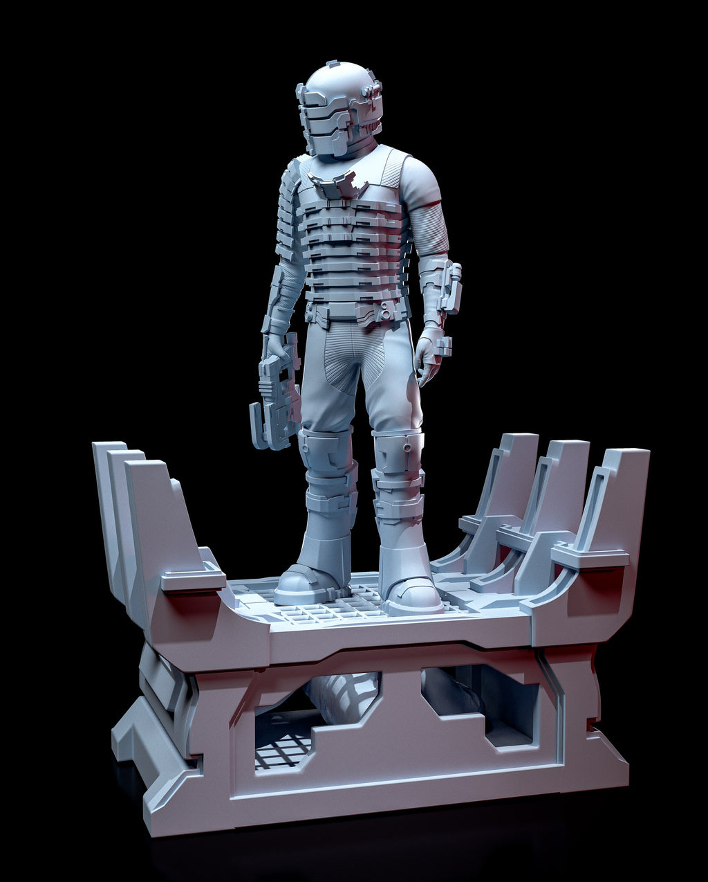 Isaac Clarke (Dead Space) resin figure by h3LLcreator — studio render 5