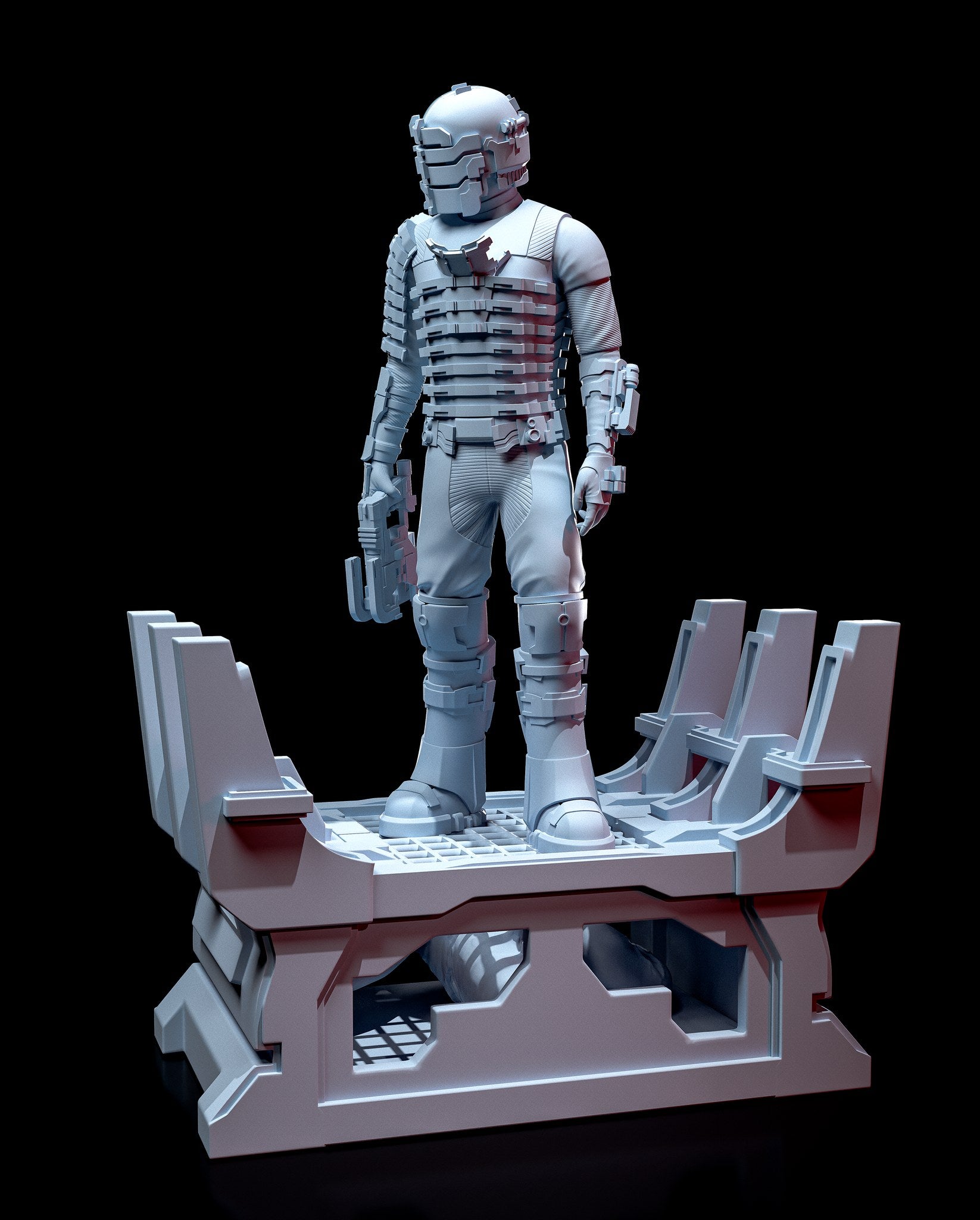 Isaac Clarke (Dead Space) resin figure by h3LLcreator — studio render 5
