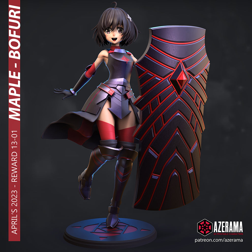 Maple (BOFURI) resin figure by Azerama — studio render 1