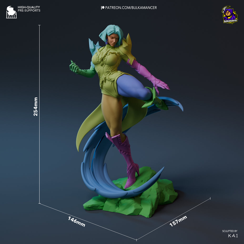 Emma Frost (Marvel) resin figure by Bulkamancer — studio render 7