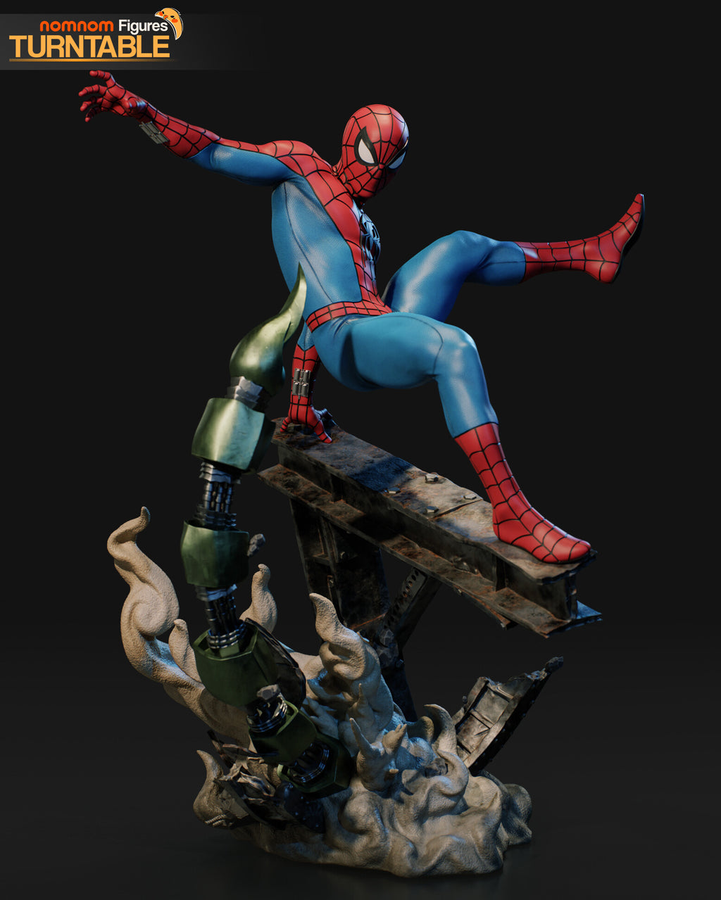 Spider-Man Marvel resin figure by NomNom Figures — studio preview 5