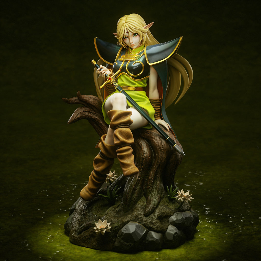 Deedlit (Record of Lodoss War) resin figure by Tenshi Figures — studio render 2