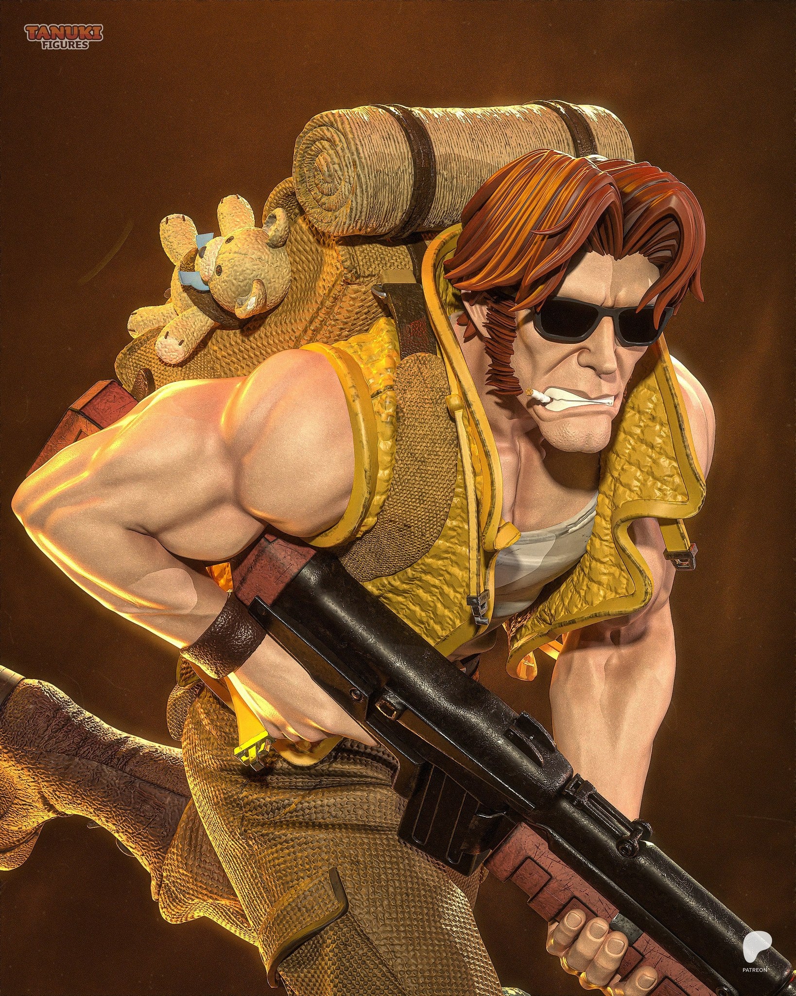 Tarma Roving (Metal Slug) resin figure by Tanuki Figures — studio render 5