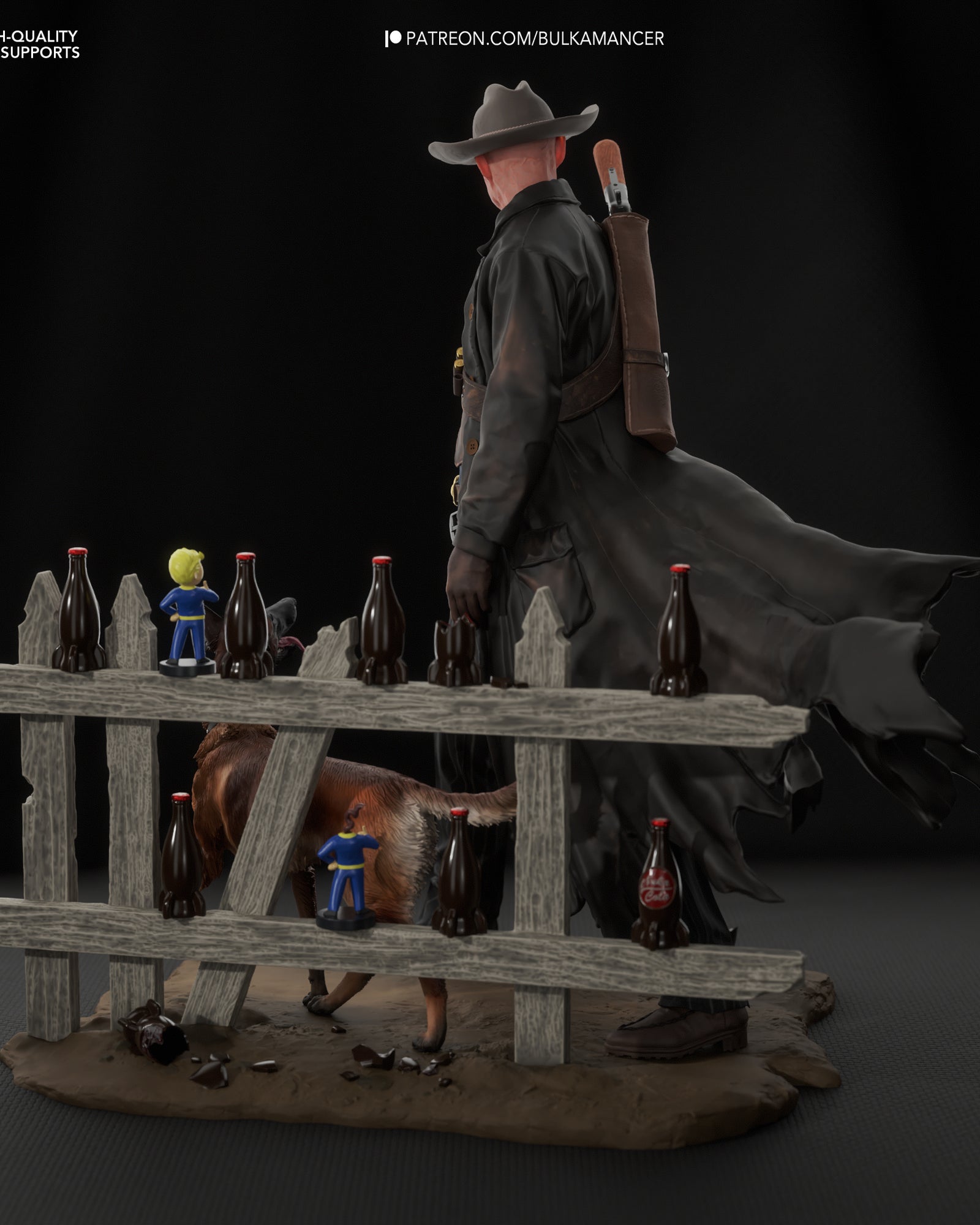 The Ghoul (Fallout) resin figure by Bulkamancer — studio render 5