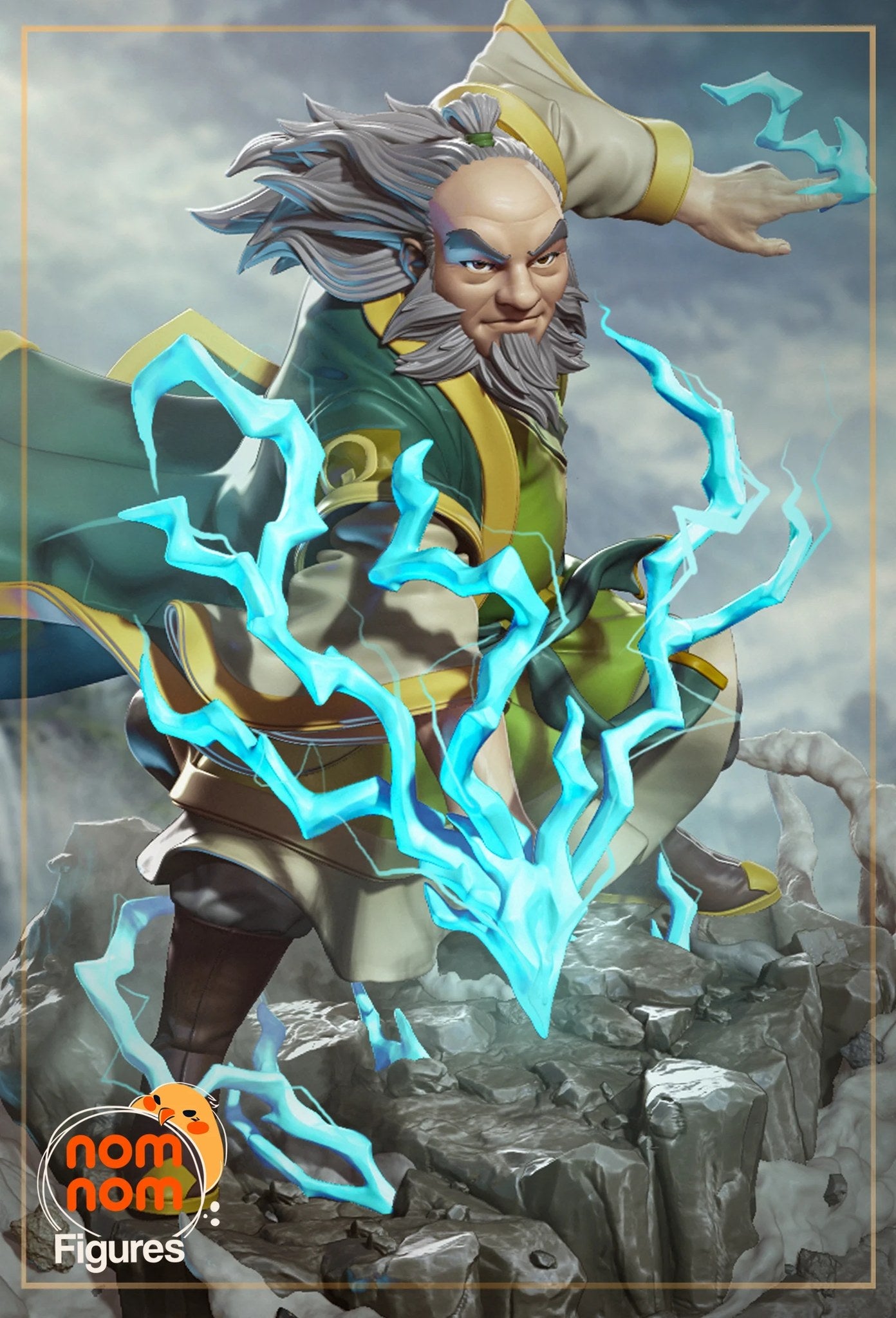 Uncle Iroh Avatar The Last Airbender resin figure by NomNom Figures — studio preview 1