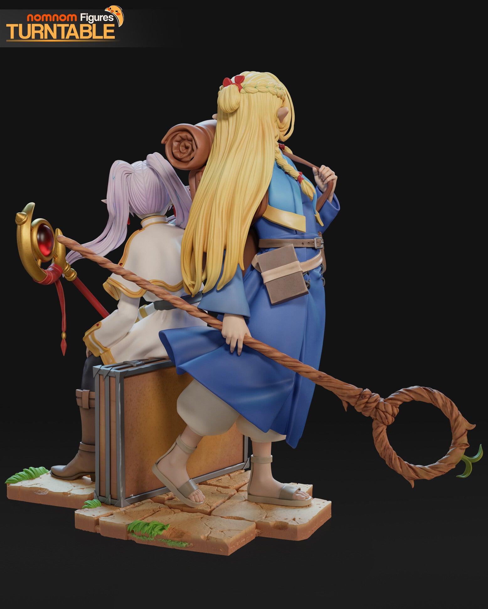 Frieren and Marcille — studio render 7
