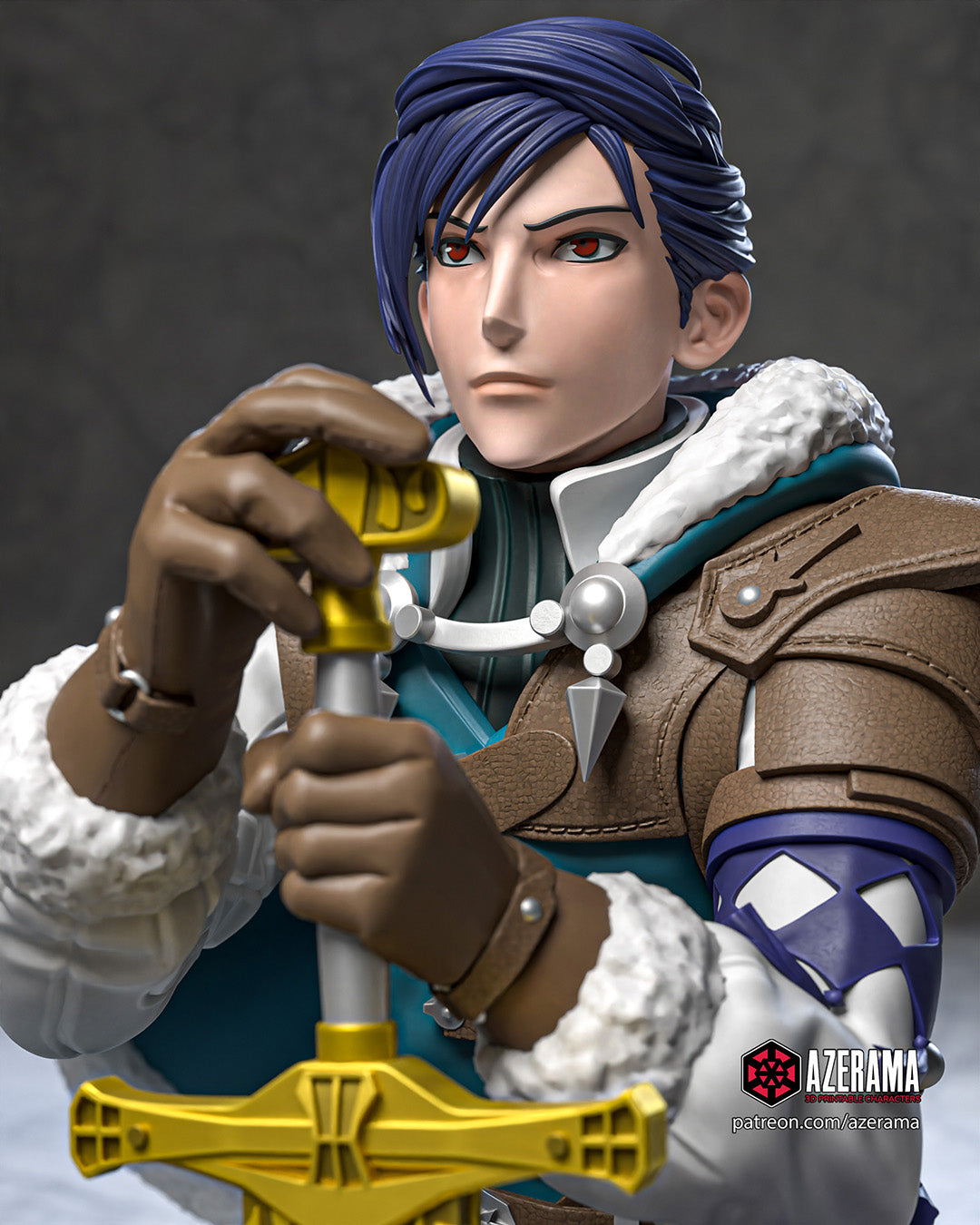 Felix (Fire Emblem) resin figure by Azerama — studio render 2