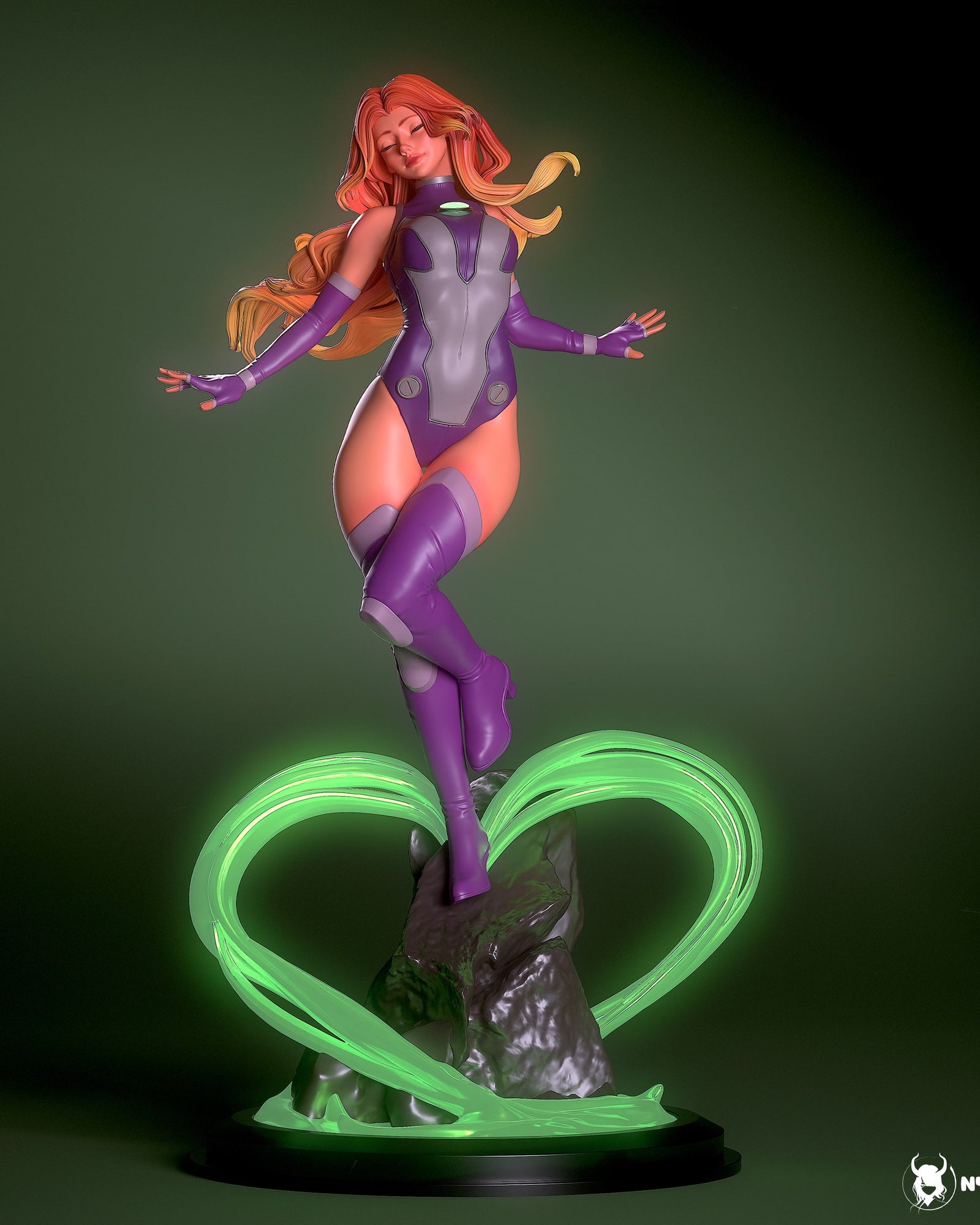 Starfire (DC Comics) resin figure by Nympha — studio render 3