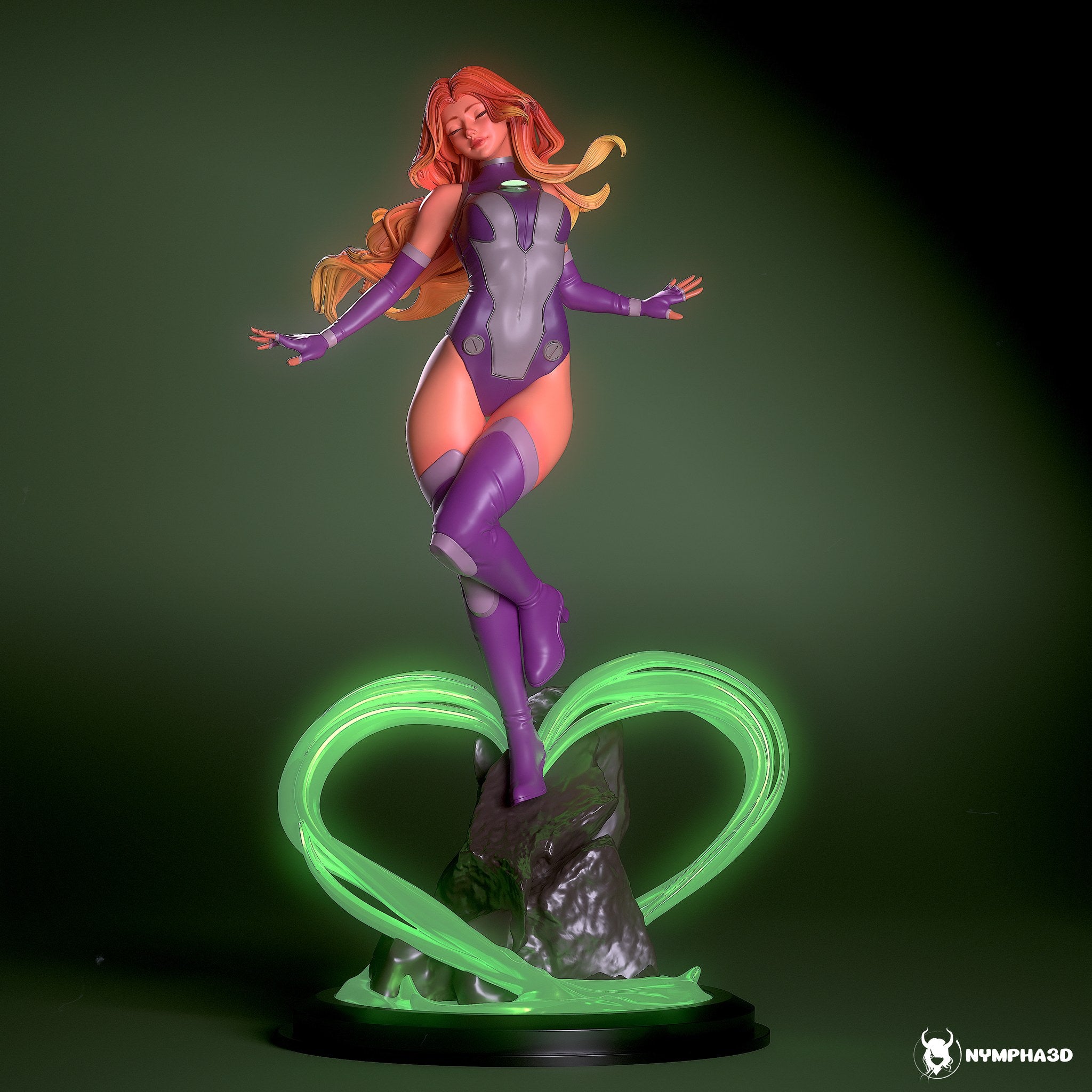 Starfire (DC Comics) resin figure by Nympha — studio render 3