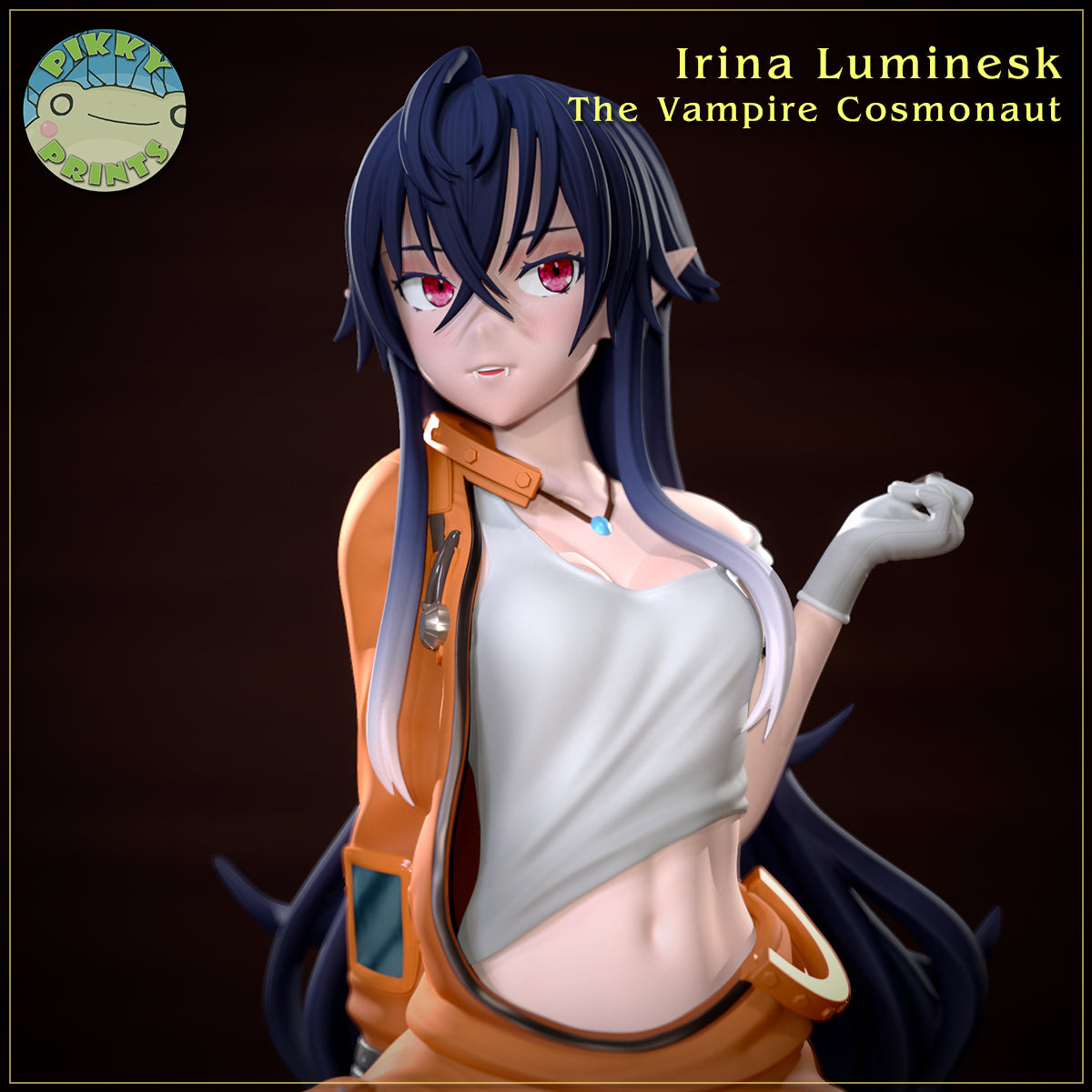 Irina Luminesk (Irina The Vampire Cosmonaut) resin figure by PikkyPrints — studio render 2