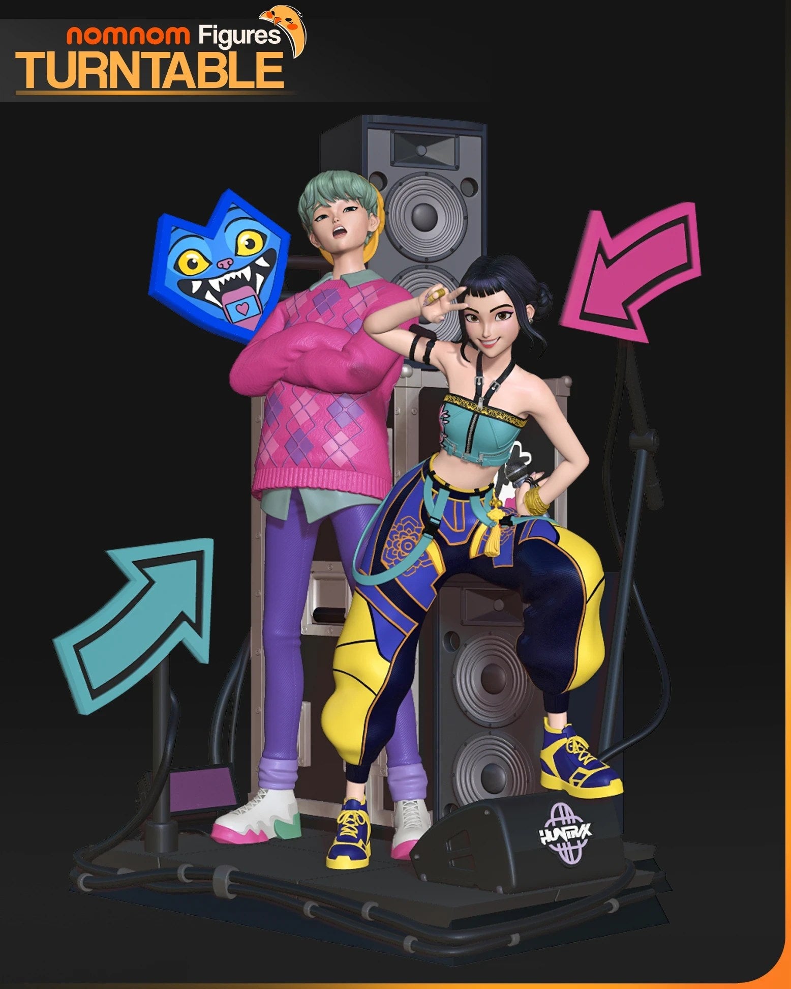 Zoey KPop Demon Hunters resin figure by NomNom Figures — studio preview 4