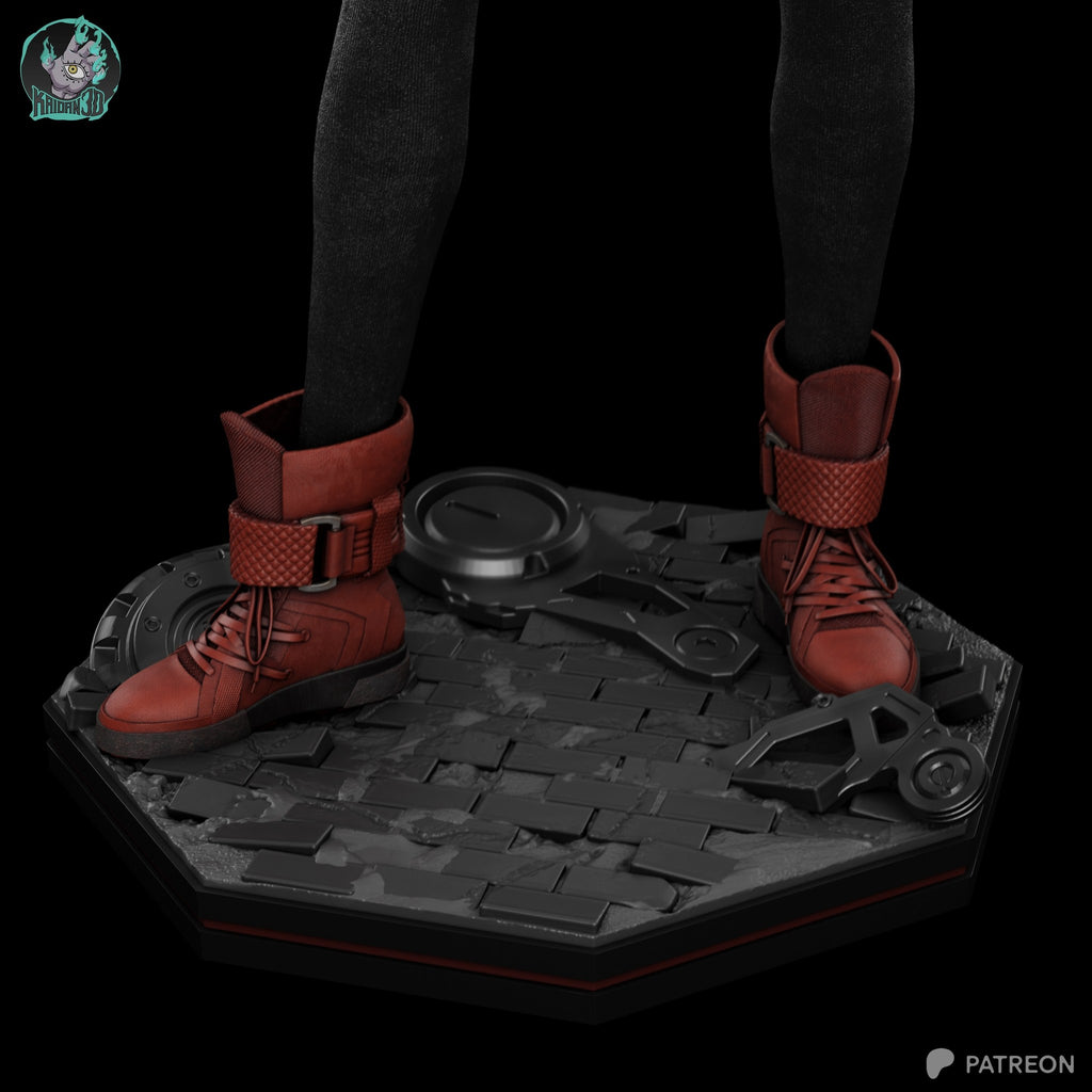 Tifa Lockhart (Final Fantasy) resin figure by Kaidan 3D — studio render 4