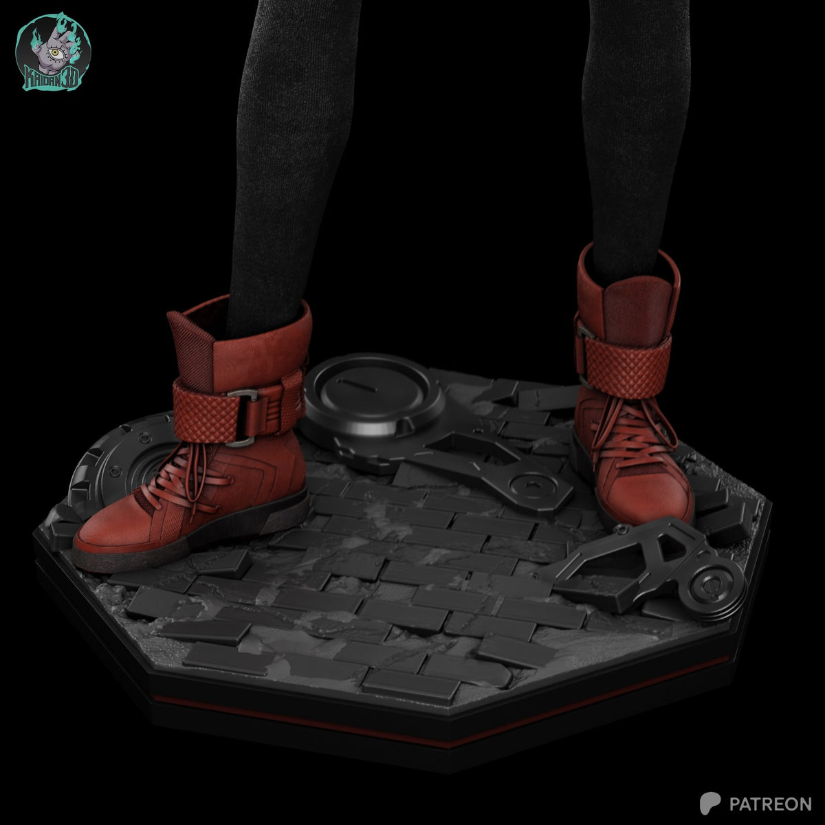 Tifa Lockhart (Final Fantasy) resin figure by Kaidan 3D — studio render 4