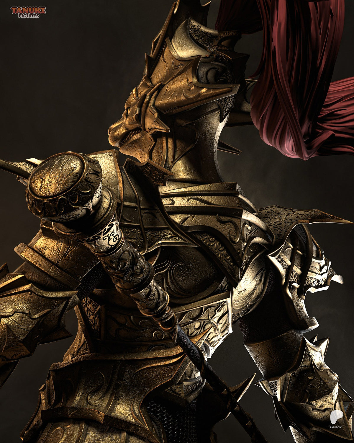 Ornstein (Dark Souls) resin figure by Tanuki Figures — studio render 8