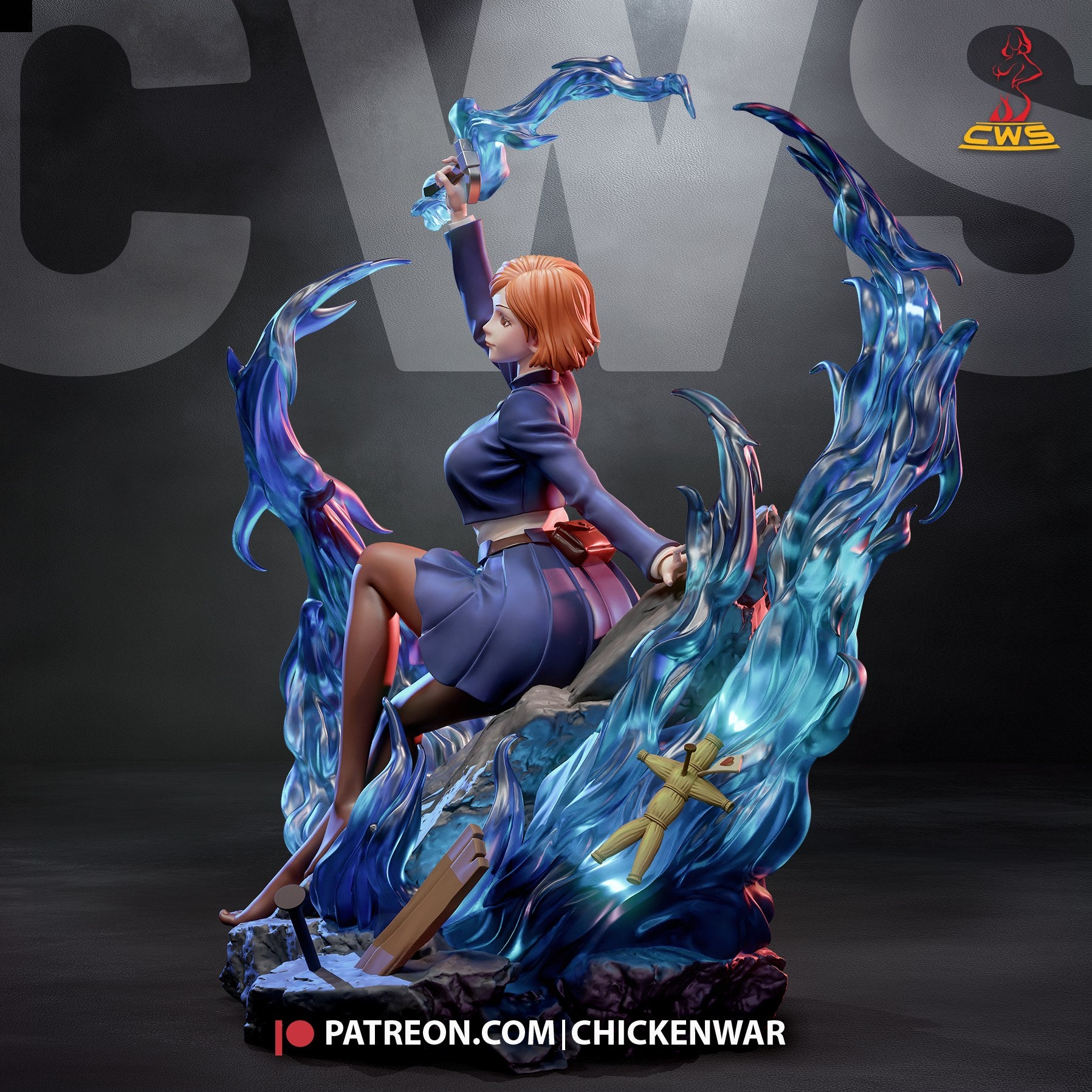 Nobara Kugisaki (Jujutsu Kaisen) resin figure by CW Studio — studio render 4