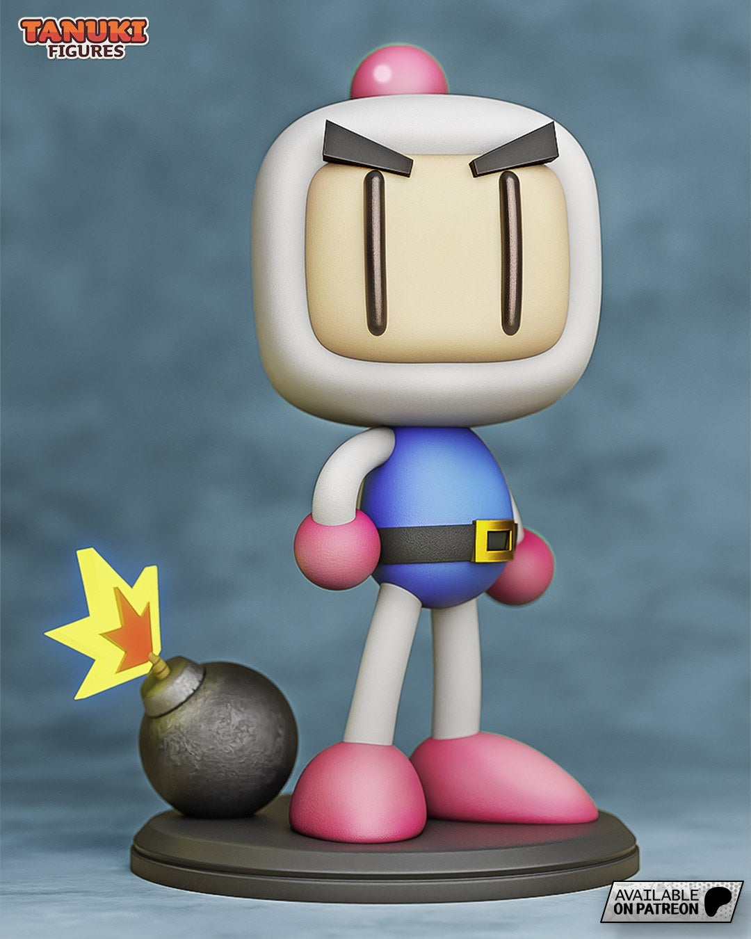 Bomberman (Bomberman) resin figure by Tanuki Figures — studio render 1
