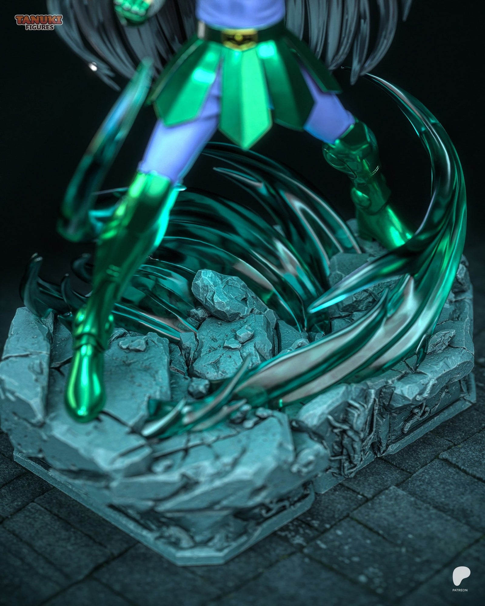 Shiryu (Saint Seiya) resin figure by Tanuki Figures — studio render 3