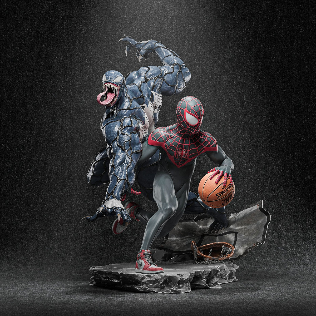 Miles Morales and Venom — studio render 8