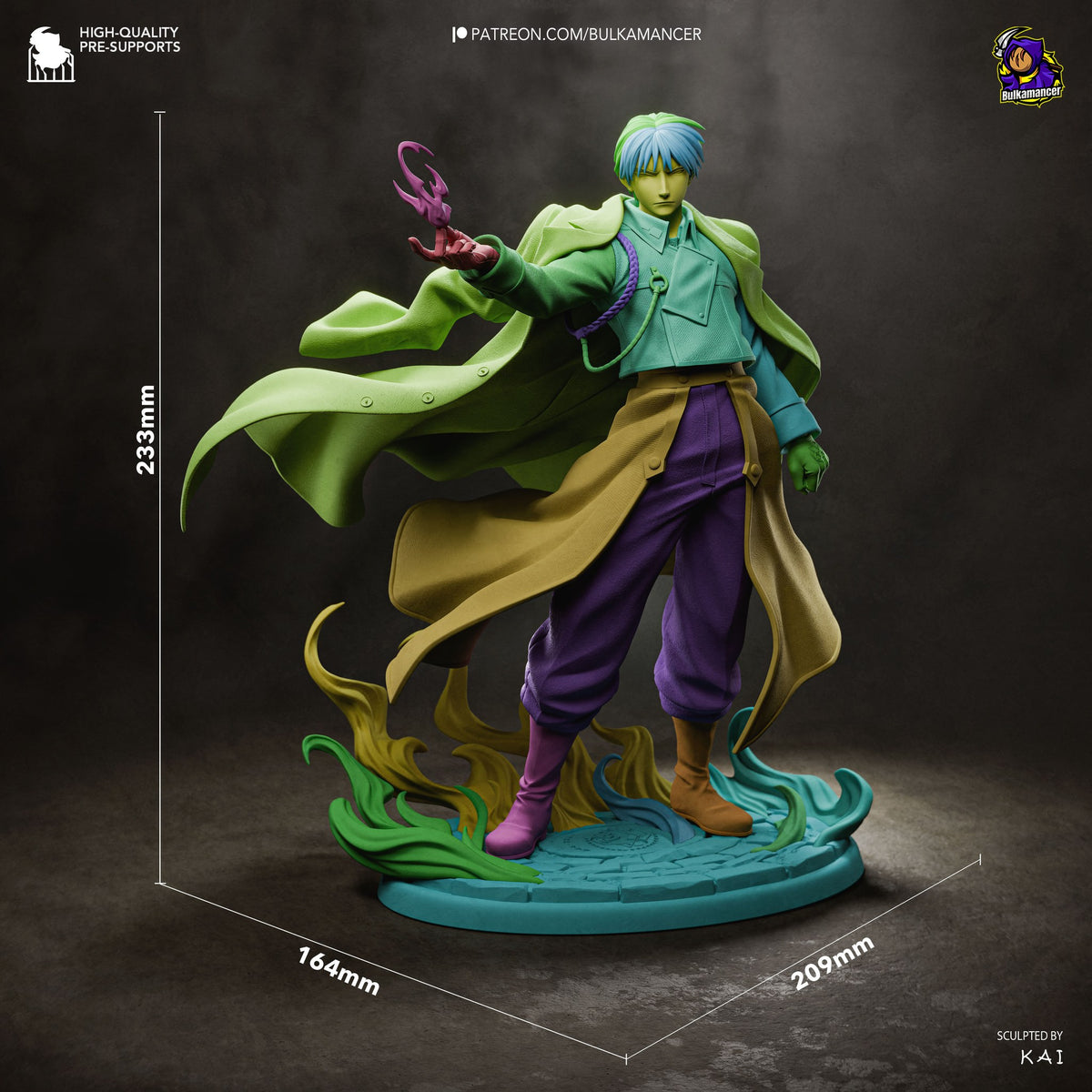 Roy Mustang (Fullmetal Alchemist) resin figure by Bulkamancer — studio render 8