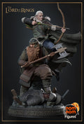 Gimli and Legolas The Lord of the Rings resin figure by NomNom Figures — studio preview 1