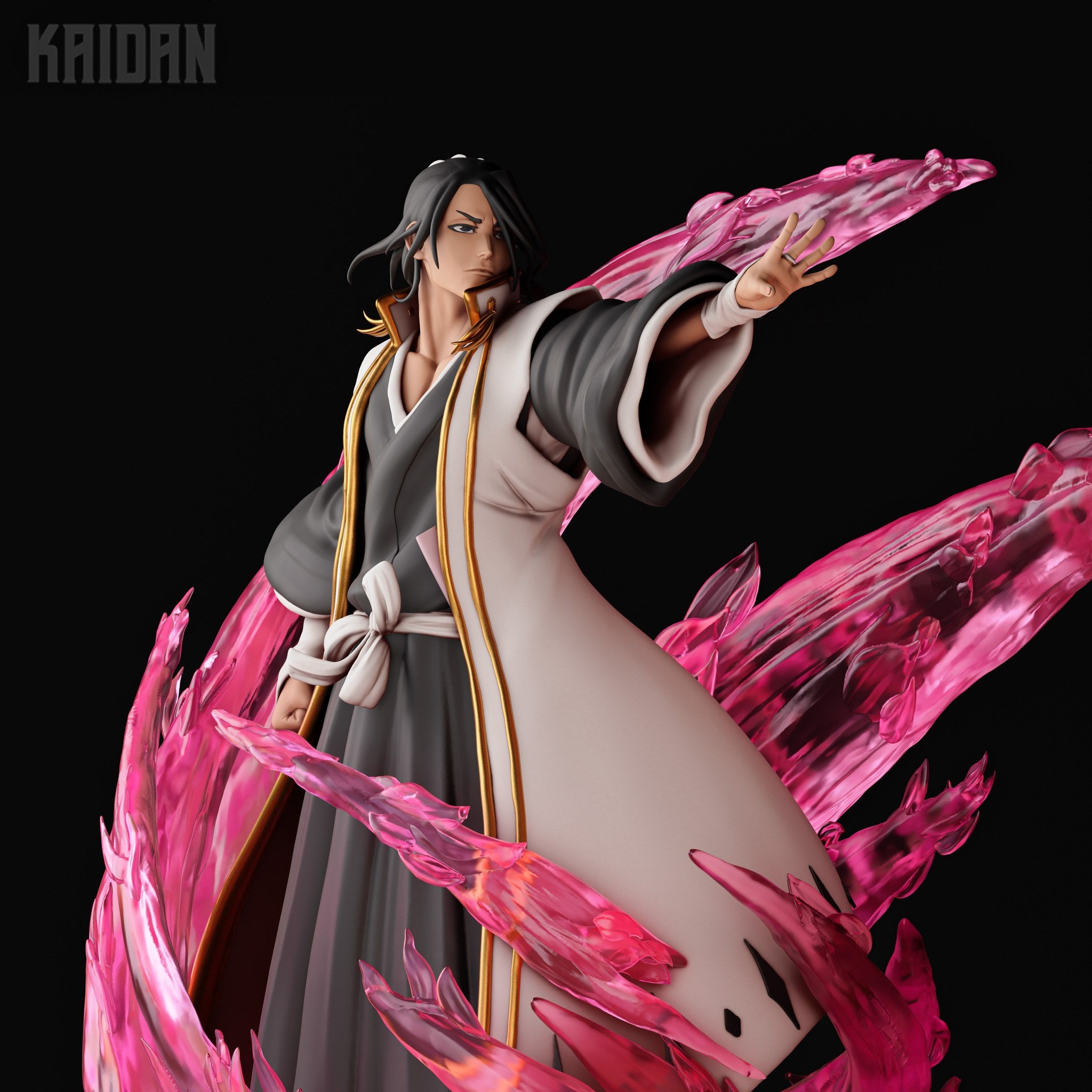 Byakuya Kuchiki (Bleach) resin figure by Kaidan 3D — studio render 2