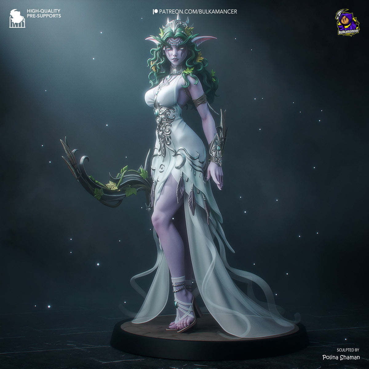 Tyrande Whisperwind (World of Warcraft) resin figure by Bulkamancer — studio render 3
