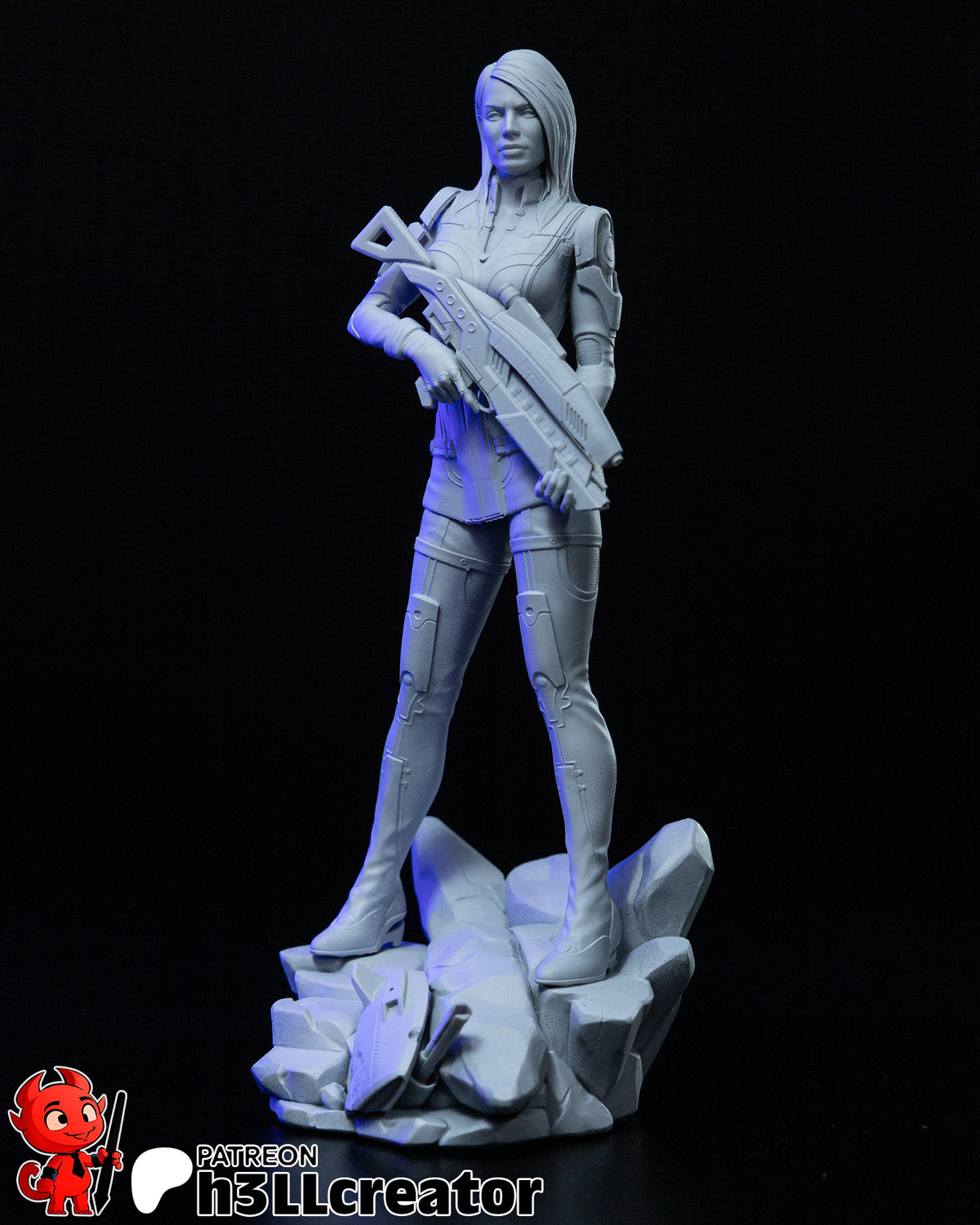 Ashley Williams (Mass Effect) resin figure by h3LLcreator — studio render 5
