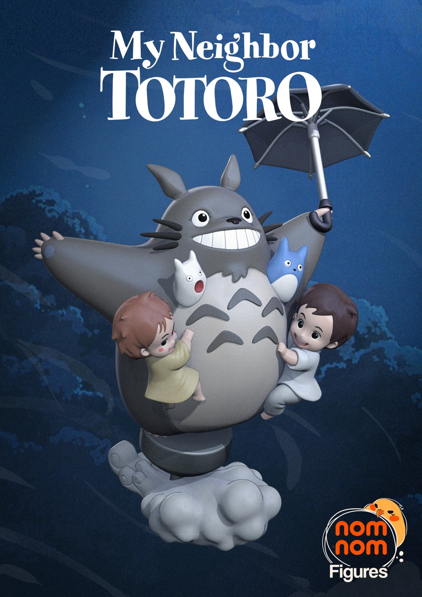 My Neighbor Totoro resin figure by NomNom Figures — studio preview 1