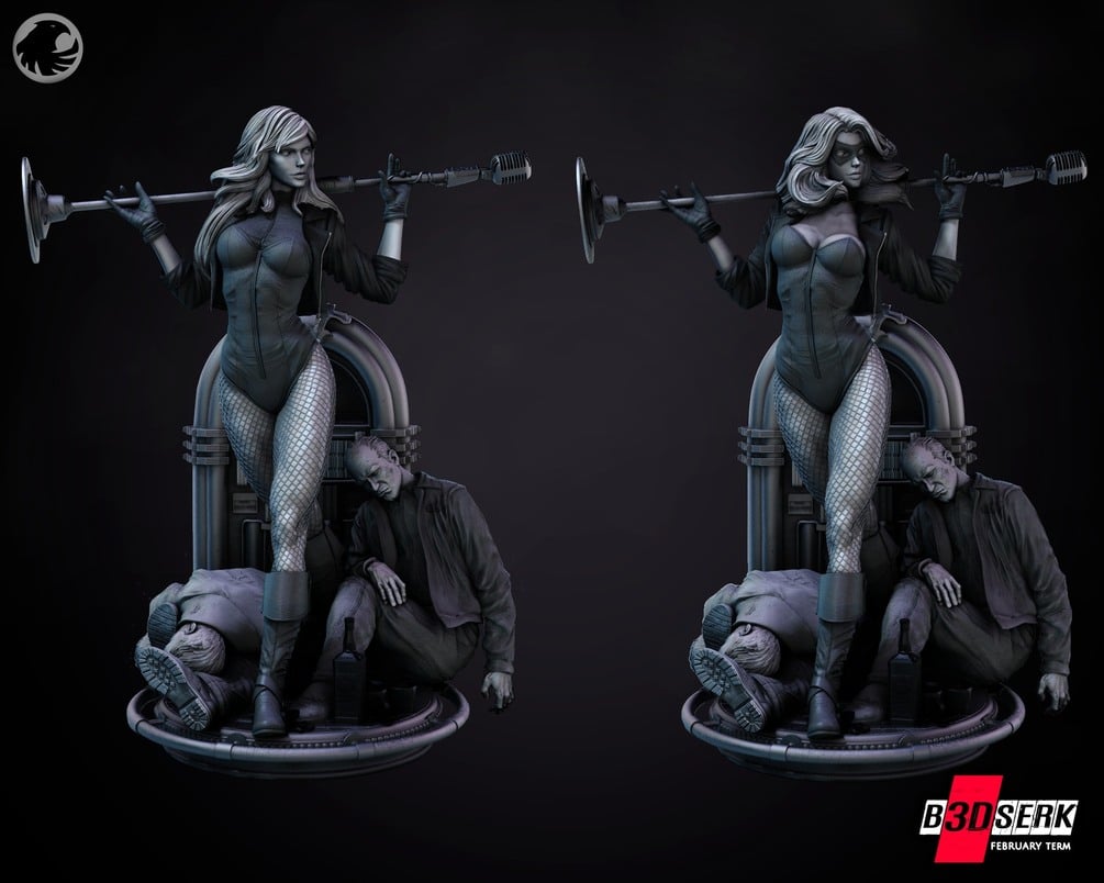 Black Canary (DC) resin figure by B3DSERK — studio render 4