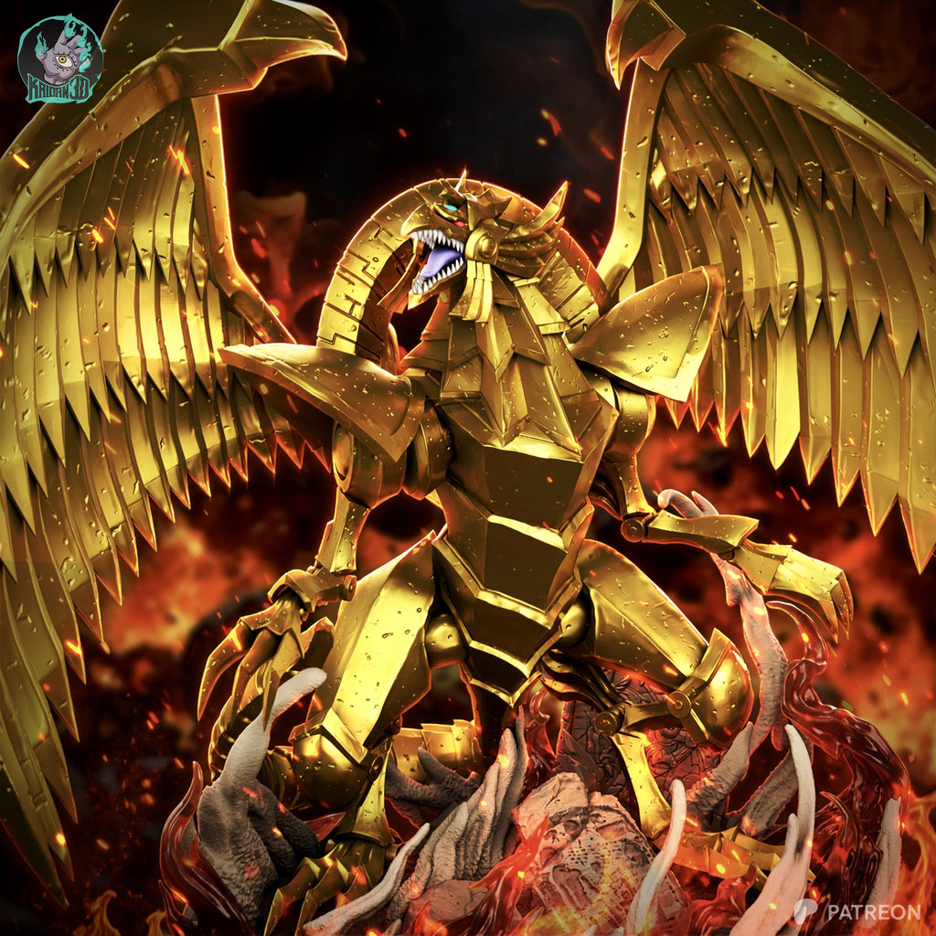 The Winged Dragon of Ra (Yu-Gi-Oh!) resin figure by Kaidan 3D — studio render 1